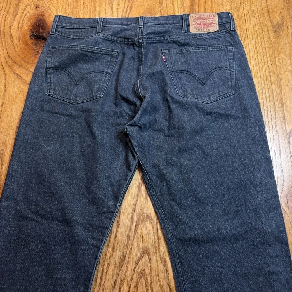 Levis 501 XX Jeans Mens 40X30 (Tag 42x32) Blue Gray Button Fly Straight Fit Y2K‎